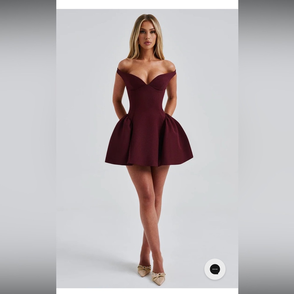BabyBoo Burgundy Mini Dress